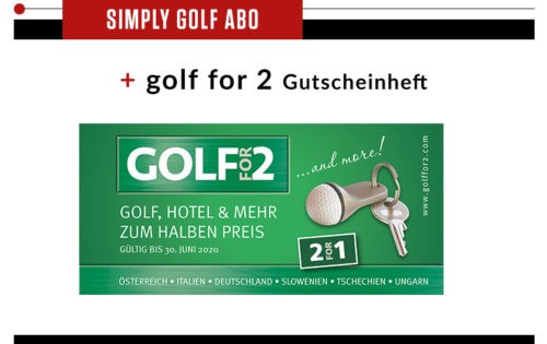 Simply Golf + Golf for 2 Vorteilsbuch