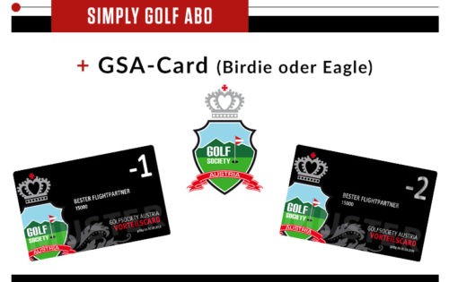 Simply Golf + Golfsociety Austria Vorteilscard – GSA-Card