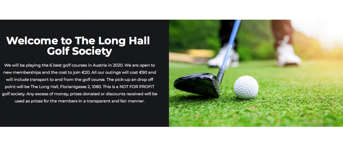 Premiere in Wien: The Long Hall Golf Society