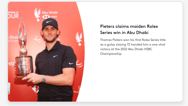 Abu Dhabi: Pieters gewinnt, Wiesberger auf Platz 12