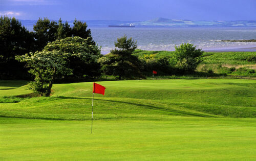 Die Sonne über Schottlands Golf Coast